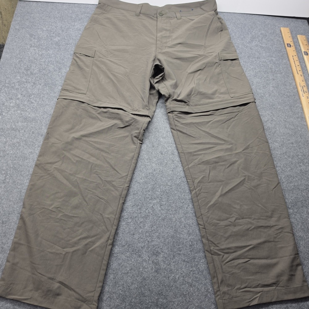 Patagonia Convertible Cargo Hiking Pants / Shorts Men 38 Olive Green Zip Off